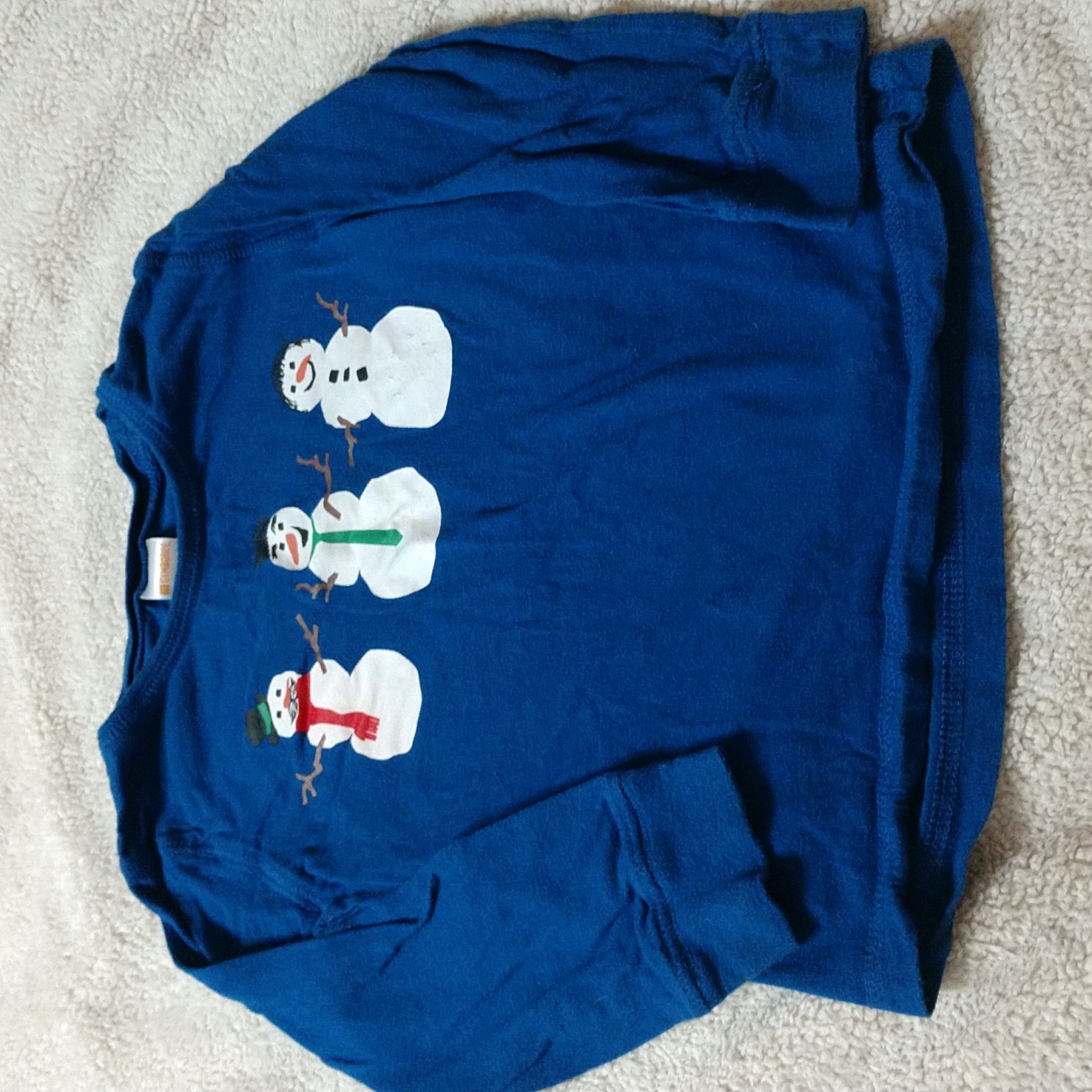 3/$15 Gymboree Boys Long Sleeve Snowman T-Shirt Size 2t